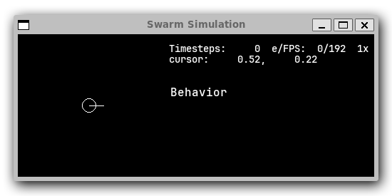 A simulation with a single agent
